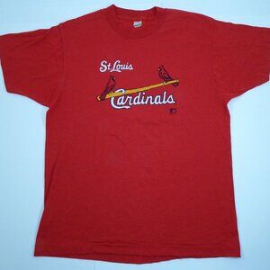 Vtg 1989 St Louis Cardinals Screen Stars t-shirt Large Made in USA Single Stitch